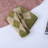 Warm All-matching Plaid Knitted Children's Neckerchief