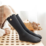 Spring And Autumn Thin Cotton Mid-length Socks