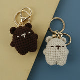 Mini Bear Handmade Woven Pendant Cute Wool Knitted Keychain