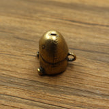 Brass Metal Cartoon Mushroom-shaped Haircut Personality Cute Car Keychain Pendant Little Doll