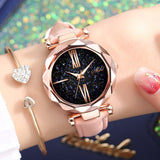 Simple Casual Starry Sky Face Ladies Watch