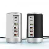 6-port Cylindrical Adapter 65W High-power Fast Charge