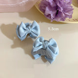 Sweet Satin Bow Hair Accessories Grip Small Size