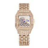 Square Full Star Leopard Diamond Women's Watch Quartz Women's Watch