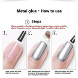 Metalic Glue Japanese Nail Art UV Nail Polish