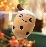 Cartoon Milk Tea Cup Small Pendant Doll