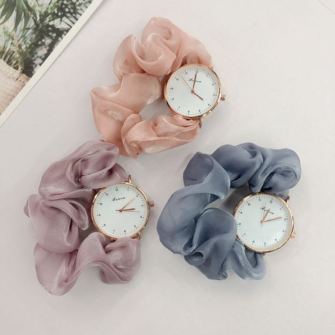 Ins Style Creative Fashion Ribbon Digital Watch Women