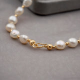 Baroque Freshwater Pearl Necklace Bracelet Earrings Set