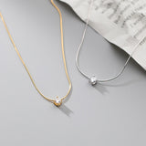 Women's Simple Snake Bones Chain Necklace