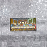 Art Oil Painting Last Supper Metal Brooch Accessories