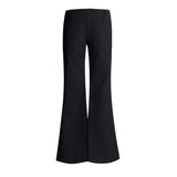 Autumn New Black Retro Casual Pants Women