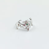 Impression Ring S925 Silver Opening Versatile Couple