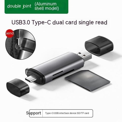 Multi-function In One Large Sd Memory Card Conversion Tf  Type-c Computer Card Reader