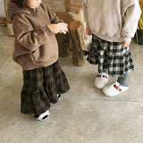 Children's Hooded Solid Color Large Front Pocket Pullover Comfortable Fleece Sweaterter