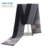 Men's Striped Winter Warm Artificial Cashmere Scarf