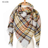 European And American Autumn And Winter Plus-sized Double-sided Qicaigei Scarf Women's Shawl