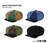 Color Matching Tension Adjustment Beret Soft Brim Hat