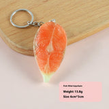 Food Meat Ribs Keychain Creative Pendant Shooting Props