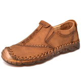 Super Fine Reinforced Leather Gommino Slip-on Casual Shoes