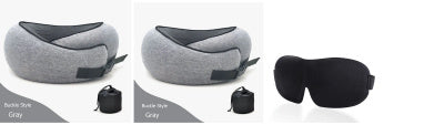 Travel Neck Pillow Non-Deformed Airplane Pillow Travel Neck Cushion Durable U-Shaped Travel Memory Cotton Nap Neck Pillow