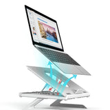 New Laptop Stand Multifunctional Folding Lift Portable Laptop Stand Monitor Increase Rack Aluminum Alloy Base - UNBEATABLE STORE