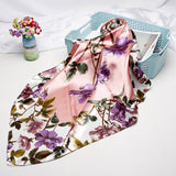 Women's Vintage Printed Silk Scarf