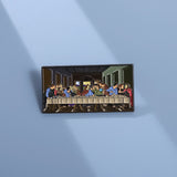 Art Oil Painting Last Supper Metal Brooch Accessories