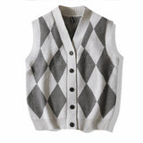 Autumn And Winter Leisure Men's V-neck Sweater Woolen Vest