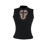 European And American Style All-match Cross Base Base Top For Women