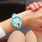 Women's White Cat Silicone Watch