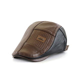 PU Hat Men's Casual Color Matching