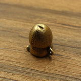 Brass Metal Cartoon Mushroom-shaped Haircut Personality Cute Car Keychain Pendant Little Doll