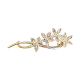 Super Fairy Temperament Crystal Flower Twister Clip Simple Personality Hairpin