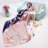 Women's Vintage Printed Silk Scarf