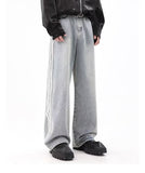 Men's Japanese Style Striped Jeans Loose Trousers