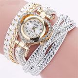 Ladies Round Diamond Love Dial Bracelet Watch