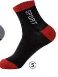 Spring And Autumn Summer Socks Men's Mid-calf Length Sock Sweat-absorbent Breathable