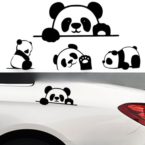 Peeking Panda Automobile Sticker Vinyl Creative Decal Cute Panda Car Accessories